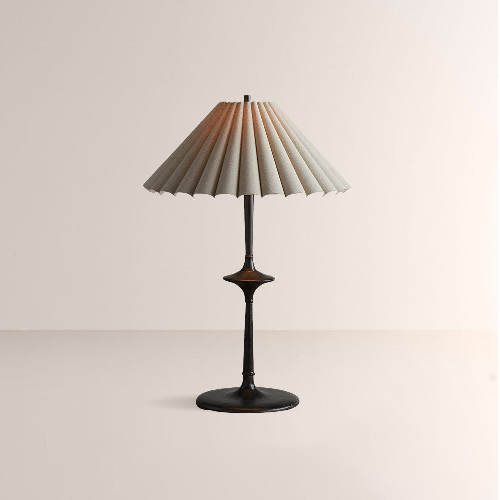 Santoro Pleated Table Lamp-Fullstarlighting