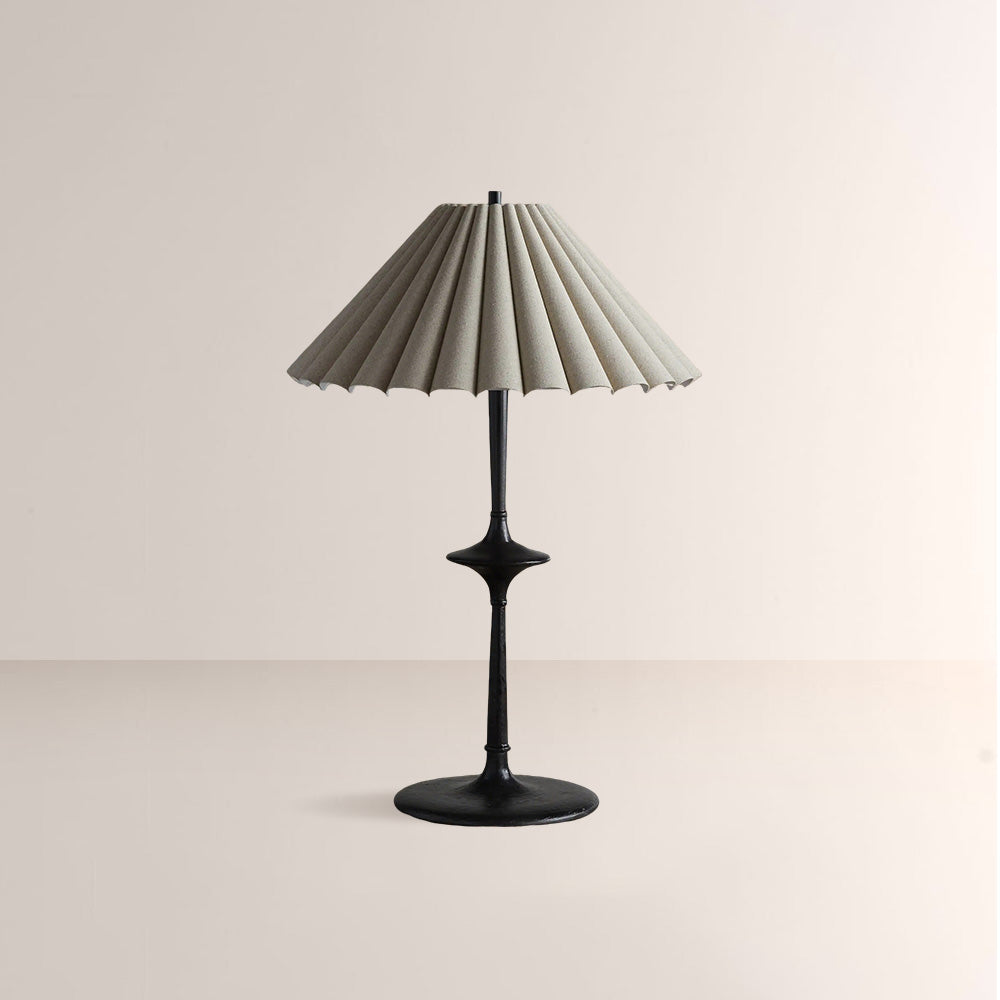 Santoro Pleated Table Lamp-Fullstarlighting