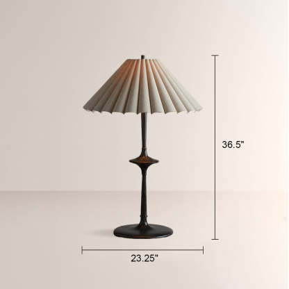 Santoro Pleated Table Lamp-Fullstarlighting