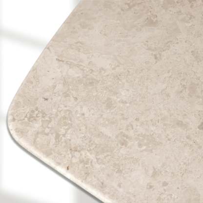 Santos Marble Top Tulip Base Dining Table-Fullstarlighting
