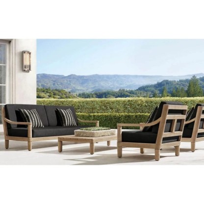 Savile Outdoor Rectangular Wall Sconce-Fullstarlighting