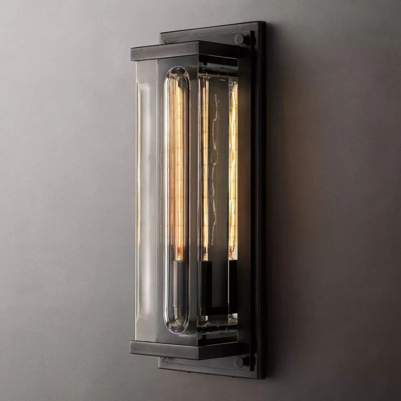 Savile Outdoor Rectangular Wall Sconce-Fullstarlighting