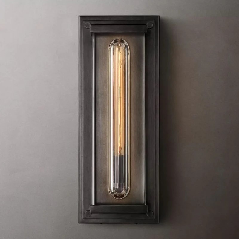 Savile Outdoor Rectangular Wall Sconce-Fullstarlighting