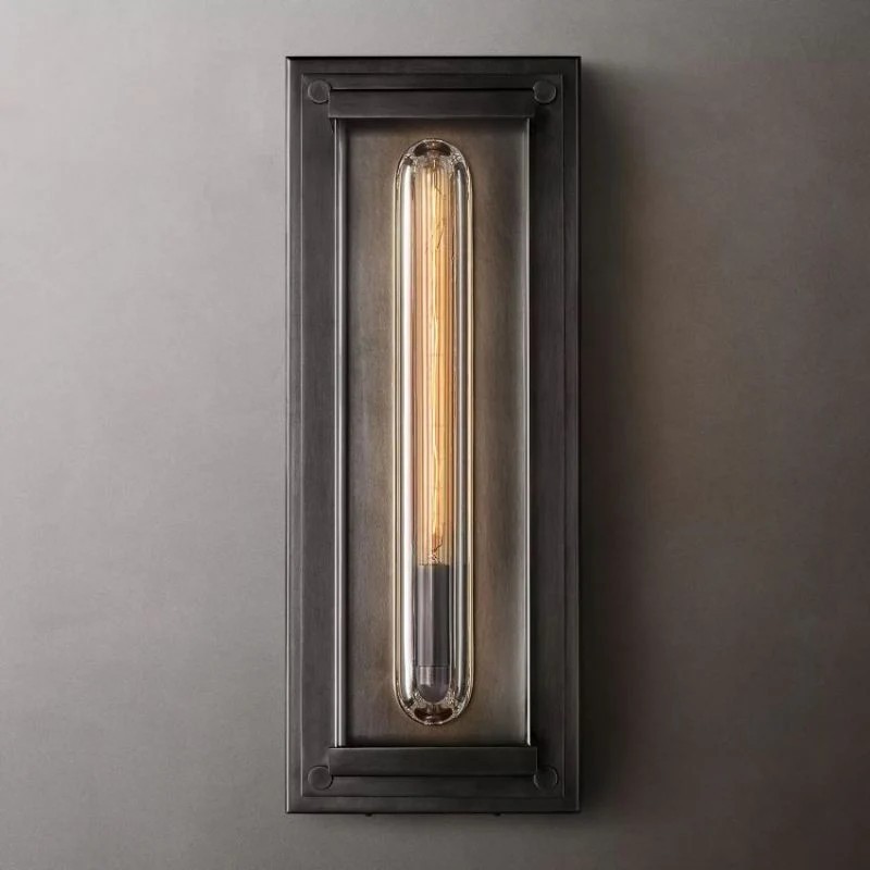 Savile Outdoor Rectangular Wall Sconce-Fullstarlighting