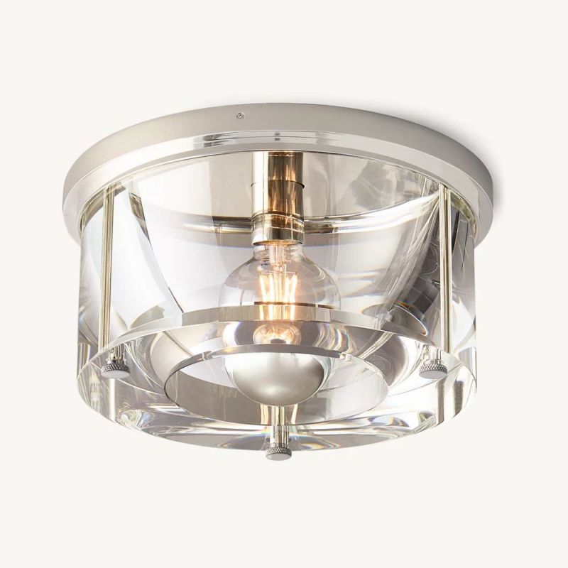Savile Round Flushmount-Fullstarlighting