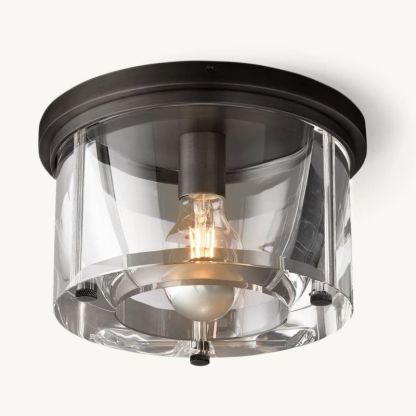 Savile Round Flushmount-Fullstarlighting