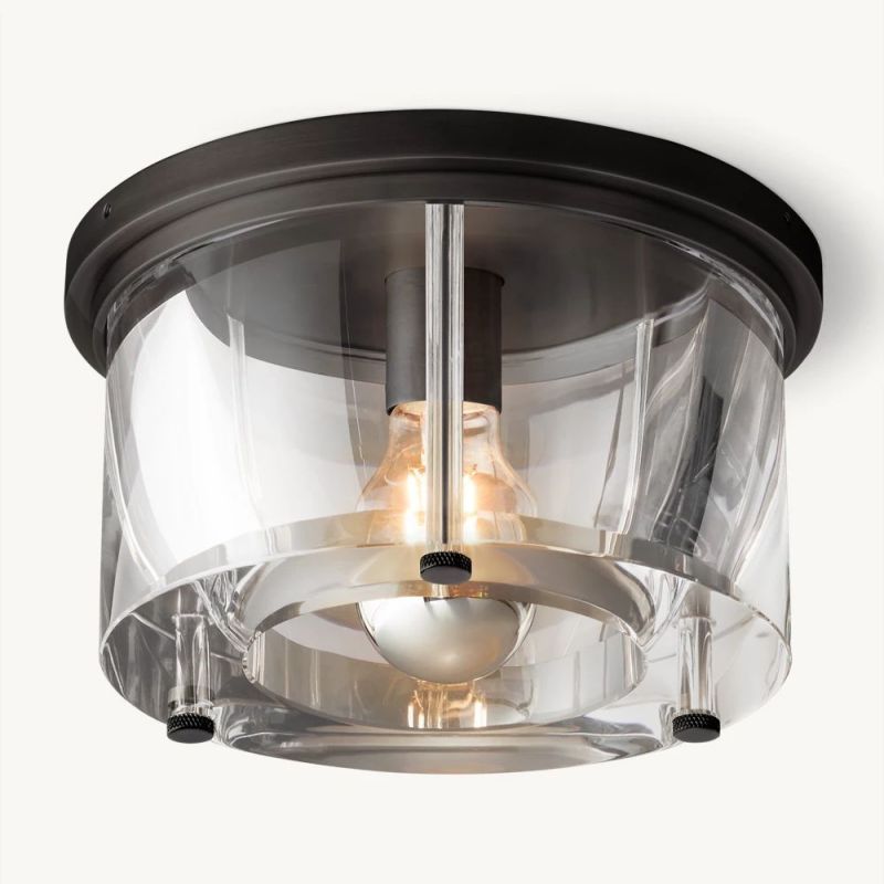 Savile Round Flushmount-Fullstarlighting