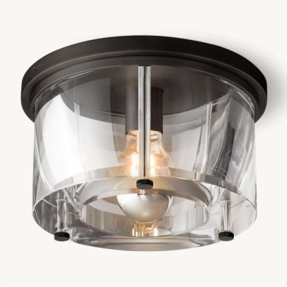 Savile Round Flushmount-Fullstarlighting