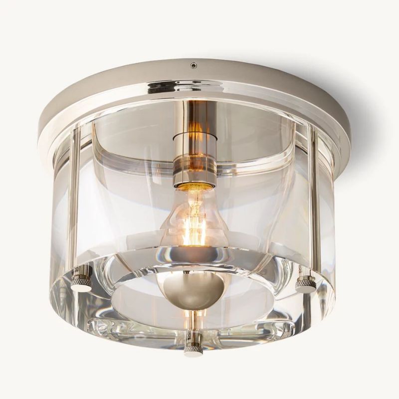 Savile Round Flushmount-Fullstarlighting