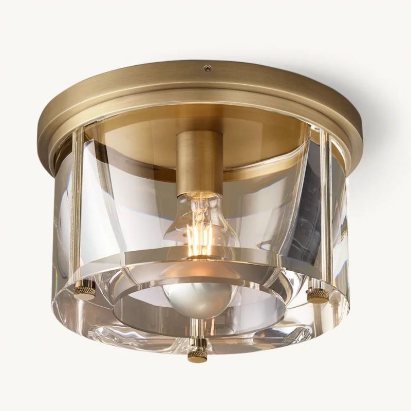 Savile Round Flushmount-Fullstarlighting