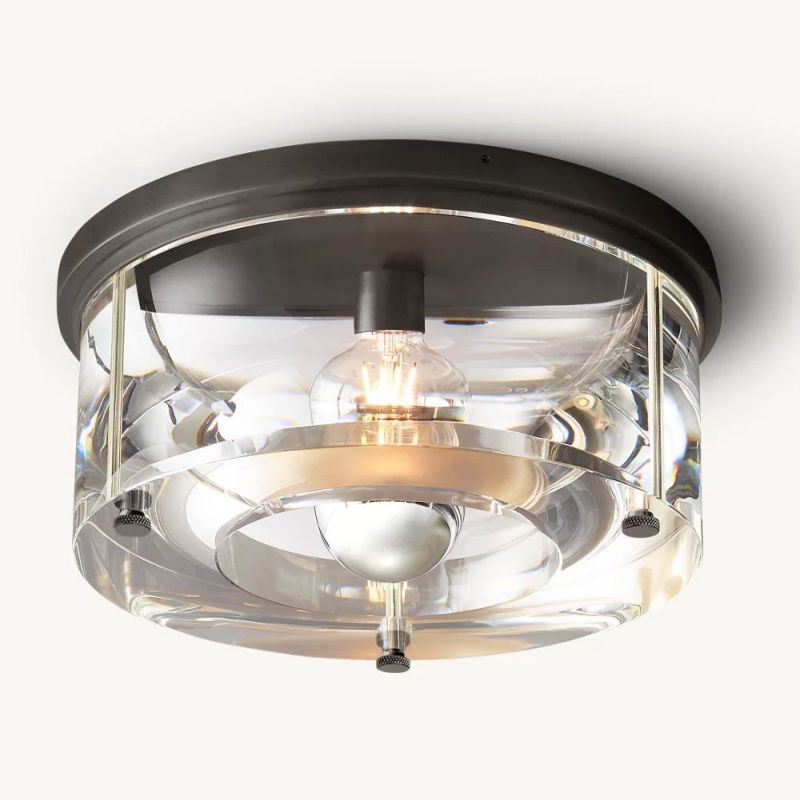 Savile Round Flushmount-Fullstarlighting