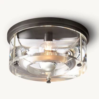 Savile Round Flushmount-Fullstarlighting