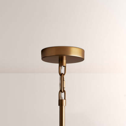 Saylor 6-Light Curved Arm Chandelier with Linen Shades-Fullstarlighting