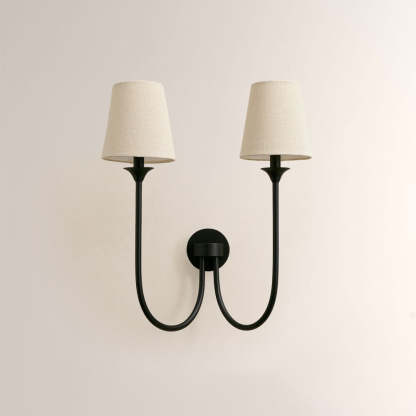 Saylor 2 Light Curved Arm Wall Sconce-Fullstarlighting