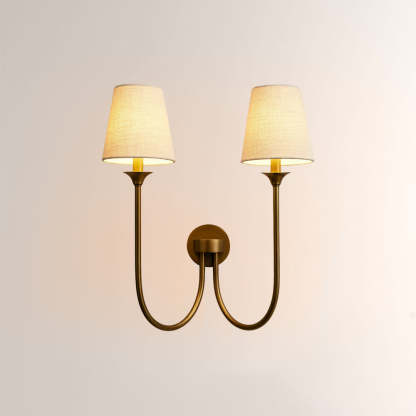 Saylor 2 Light Curved Arm Wall Sconce-Fullstarlighting