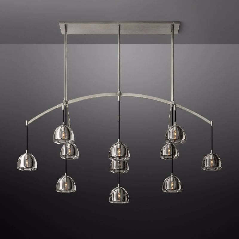 Hemisphere Linear Chandelier 72''-Fullstarlighting