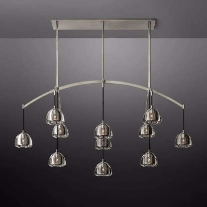 Hemisphere Linear Chandelier 72''-Fullstarlighting