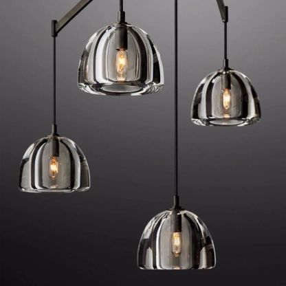 Hemisphere Linear Chandelier 72''-Fullstarlighting