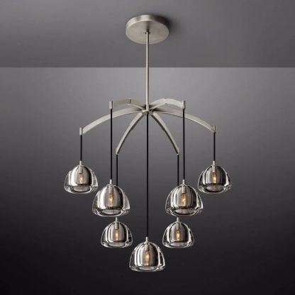 Hemisphere Round Chandelier 36''-Fullstarlighting