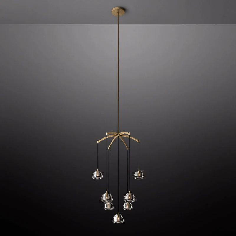 Hemisphere Round Chandelier 36''-Fullstarlighting