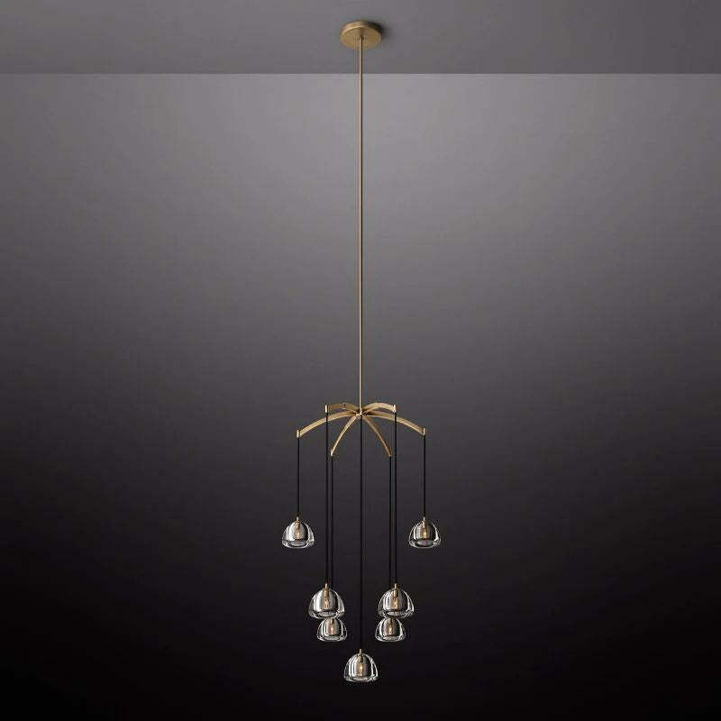 Hemisphere Round Chandelier 36''-Fullstarlighting
