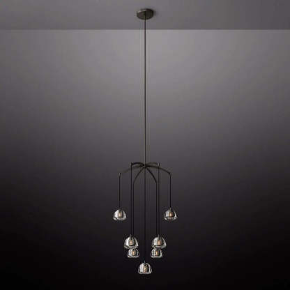 Hemisphere Round Chandelier 36''-Fullstarlighting
