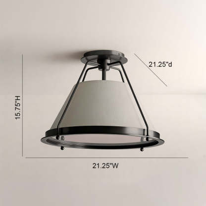 Sheirz Linen Flush Mount