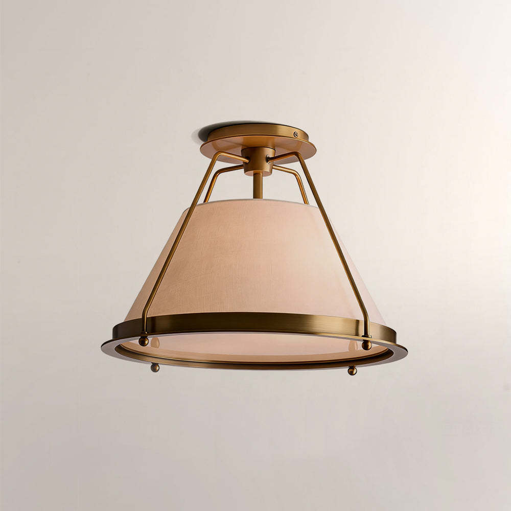 Sheirz Linen Flush Mount, Flush Mount For Living Room,Bedroom