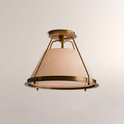 Sheirz Linen Flush Mount