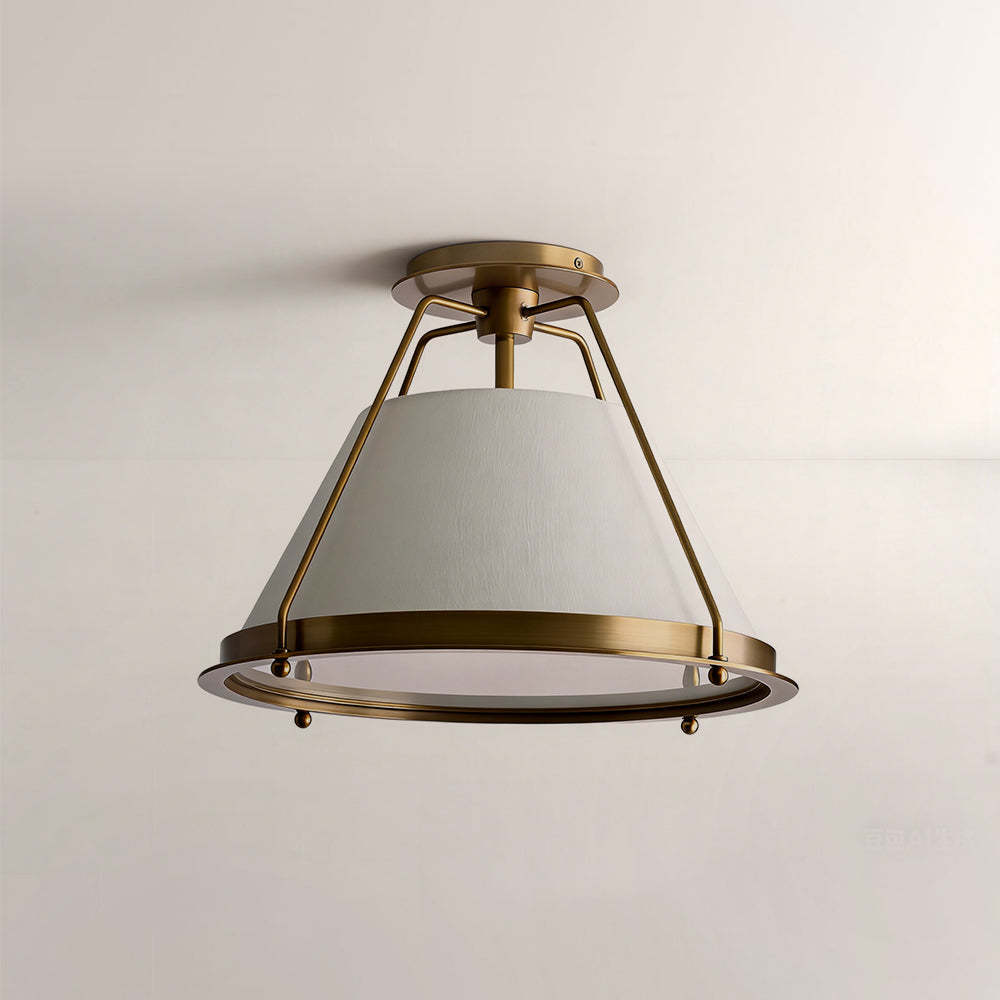 Sheirz Linen Flush Mount