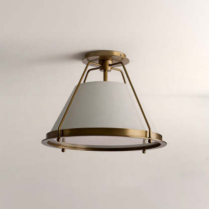 Sheirz Linen Flush Mount