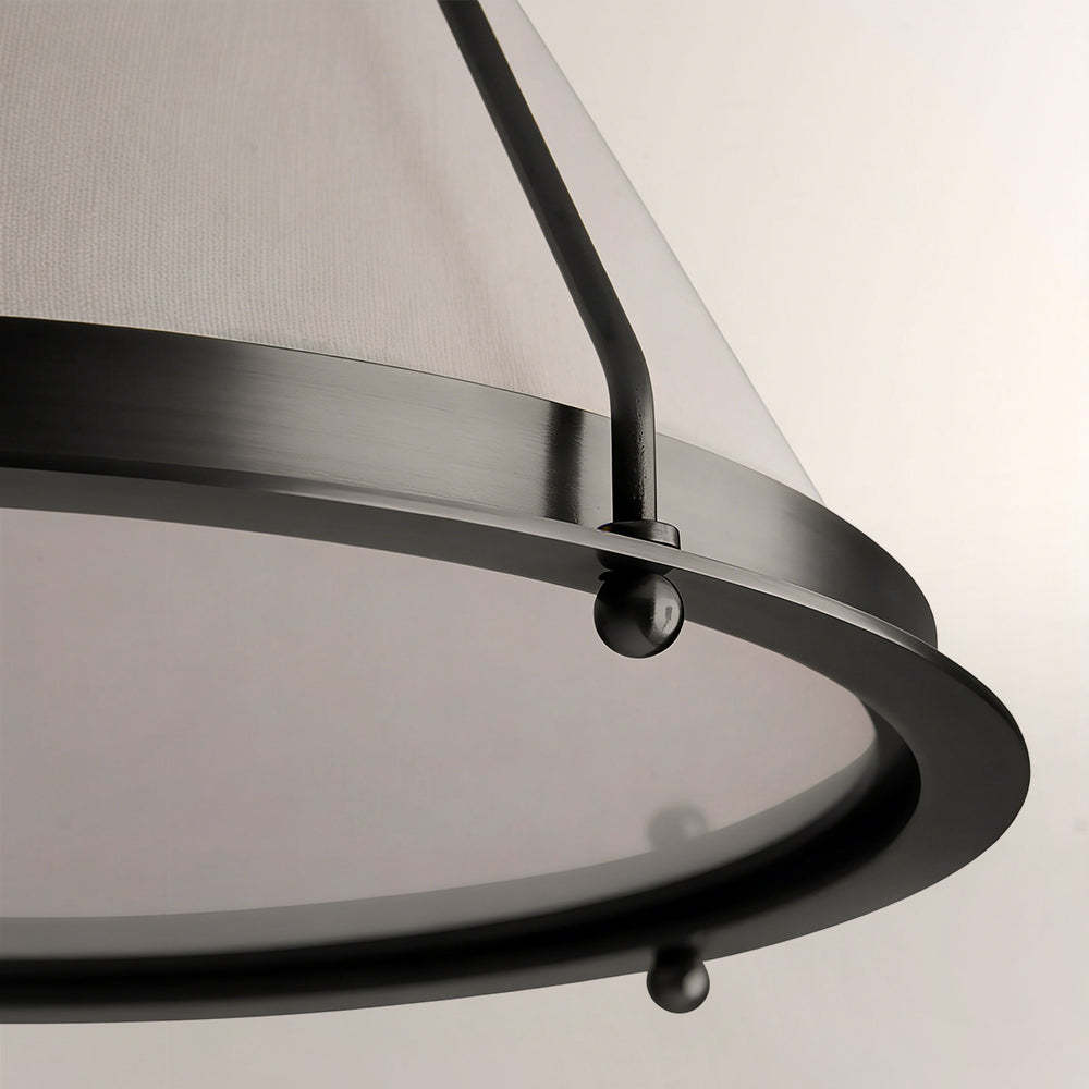 Sheirz Linen Flush Mount