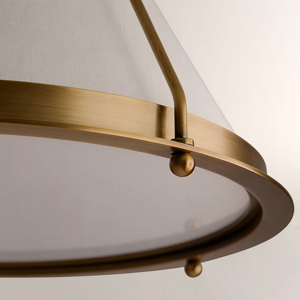 Sheirz Linen Flush Mount