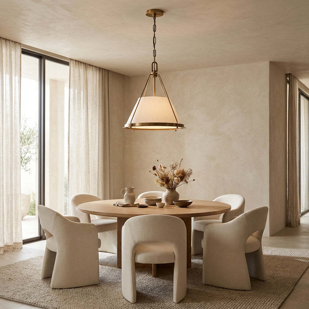 Sheirz Linen Pendant-Fullstarlighting