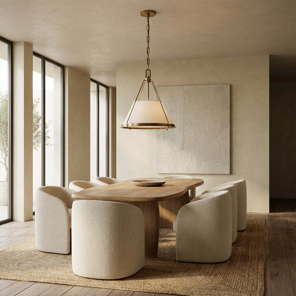 Sheirz Linen Pendant-Fullstarlighting