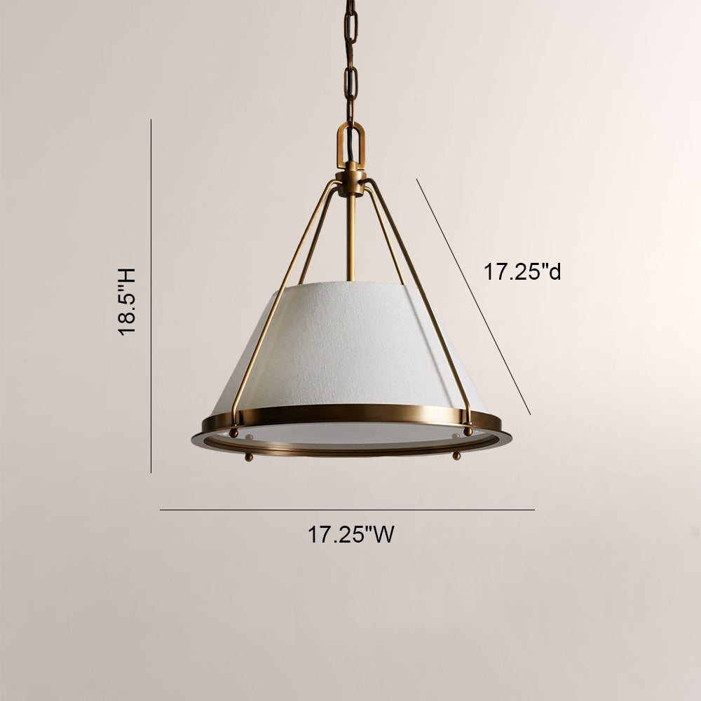 Sheirz Linen Pendant-Fullstarlighting