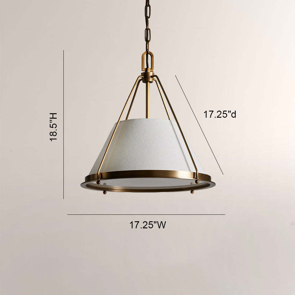 Sheirz Linen Pendant-Fullstarlighting