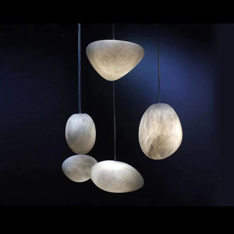 Alabaster Natural Stone Pendant-Fullstarlighting
