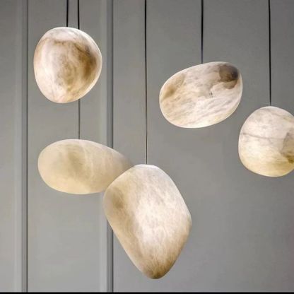 Alabaster Natural Stone Pendant-Fullstarlighting