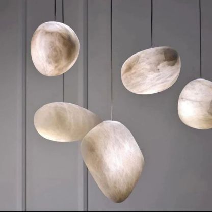 Alabaster Natural Stone Pendant-Fullstarlighting