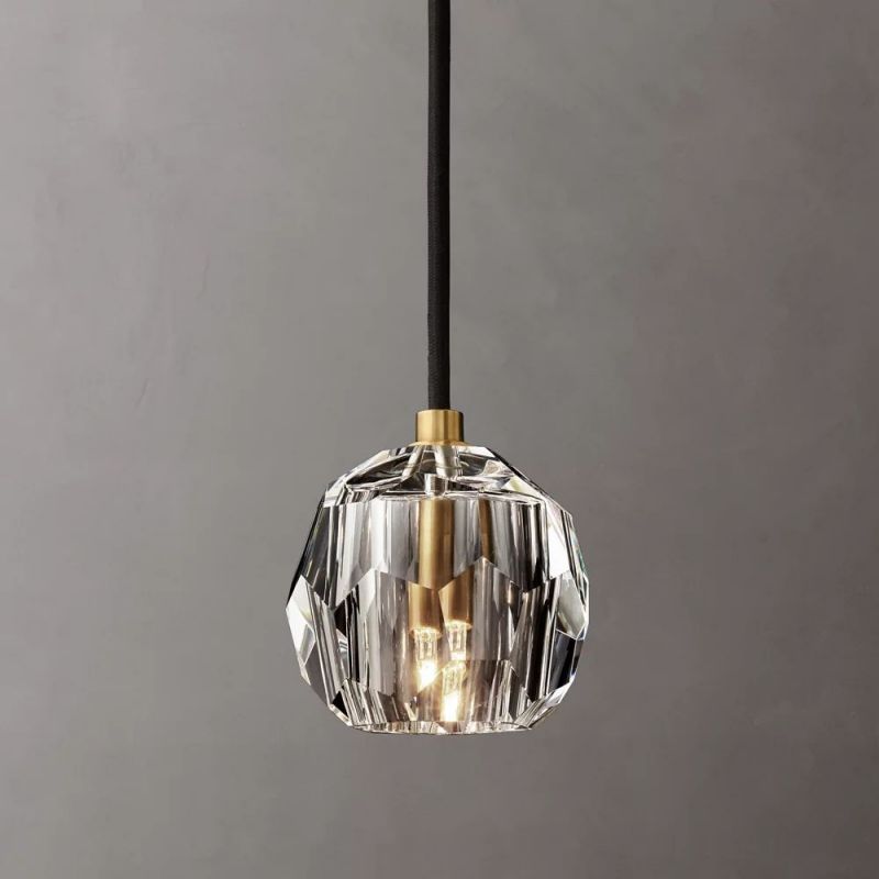 Kelly Clear Glass Cord  Pendant