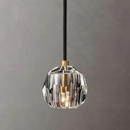 Kelly Clear Glass Cord  Pendant