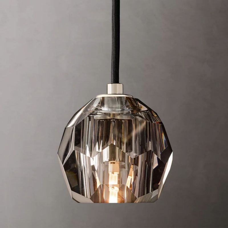 Kelly Clear Glass Cord Pendant,RH,pendant lighting for kitchen island
