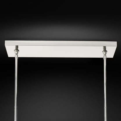 Kelly Glass Double Linear Chandelier 60''-Fullstarlighting