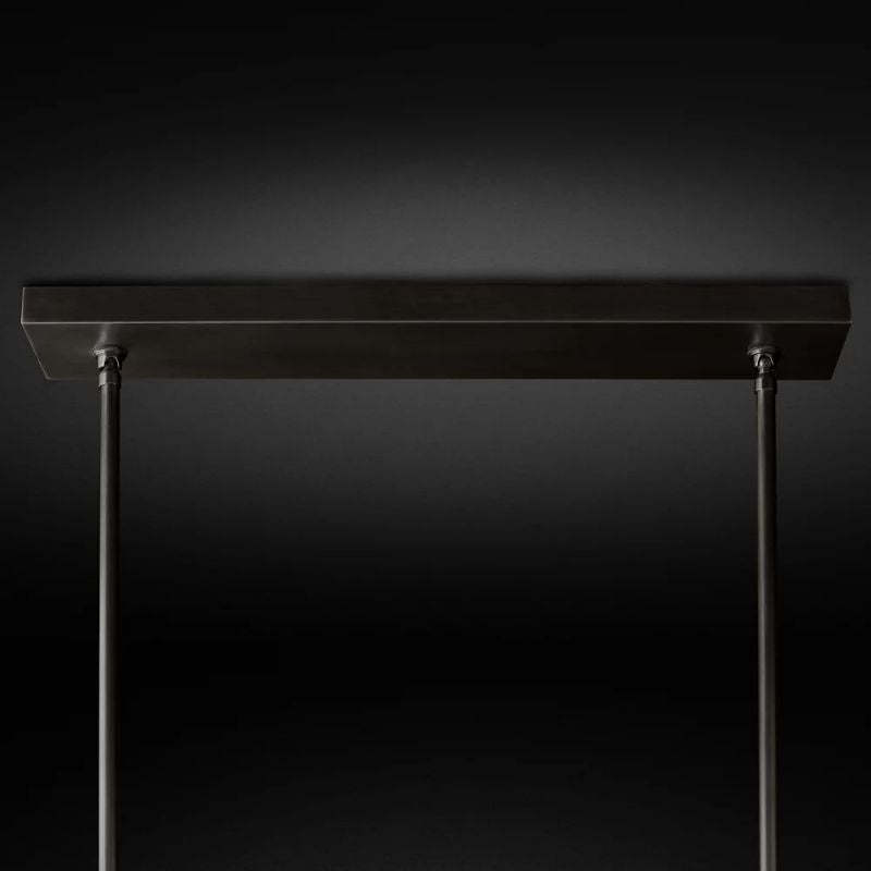 Kelly Glass Double Linear Chandelier 60''-Fullstarlighting