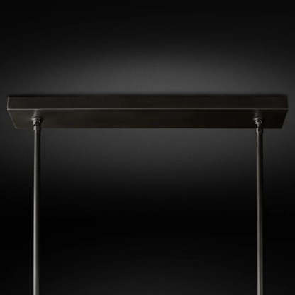 Kelly Glass Double Linear Chandelier 60''-Fullstarlighting