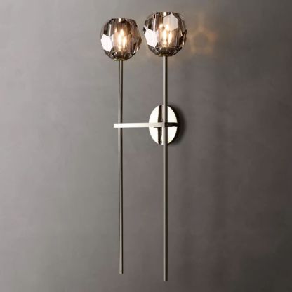 Kelly Glass Double Grand Wall Sconce-Fullstarlighting