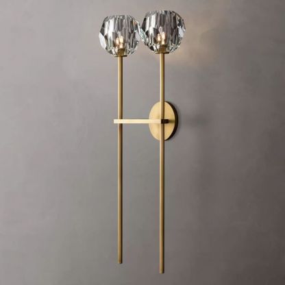 Kelly Glass Double Grand Wall Sconce-Fullstarlighting