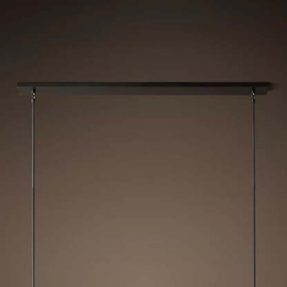 Kelly Glass Linear Chandelier 48''-Fullstarlighting