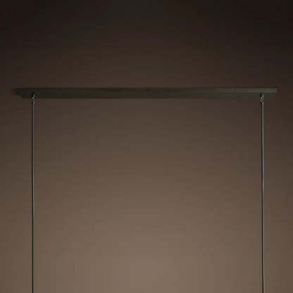 Kelly Glass Linear Chandelier 60''-Fullstarlighting